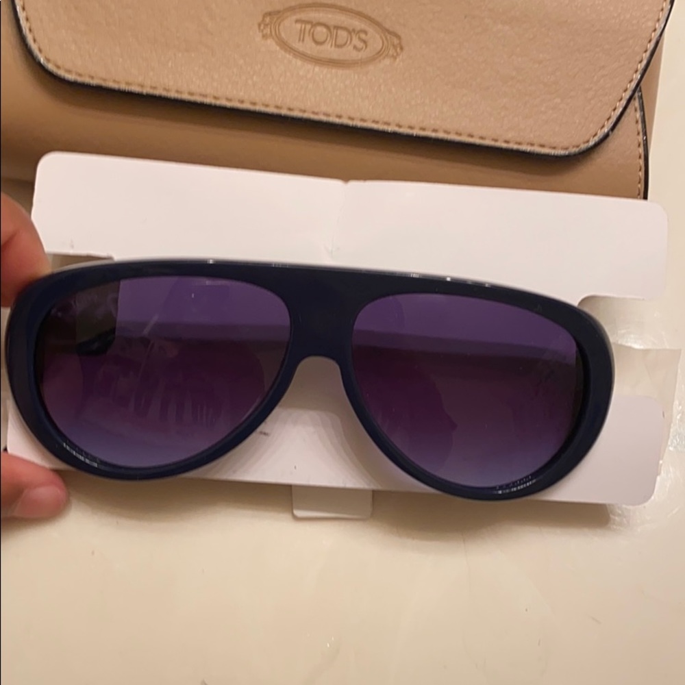 57mm Whipstitched Aviator Sunglasses